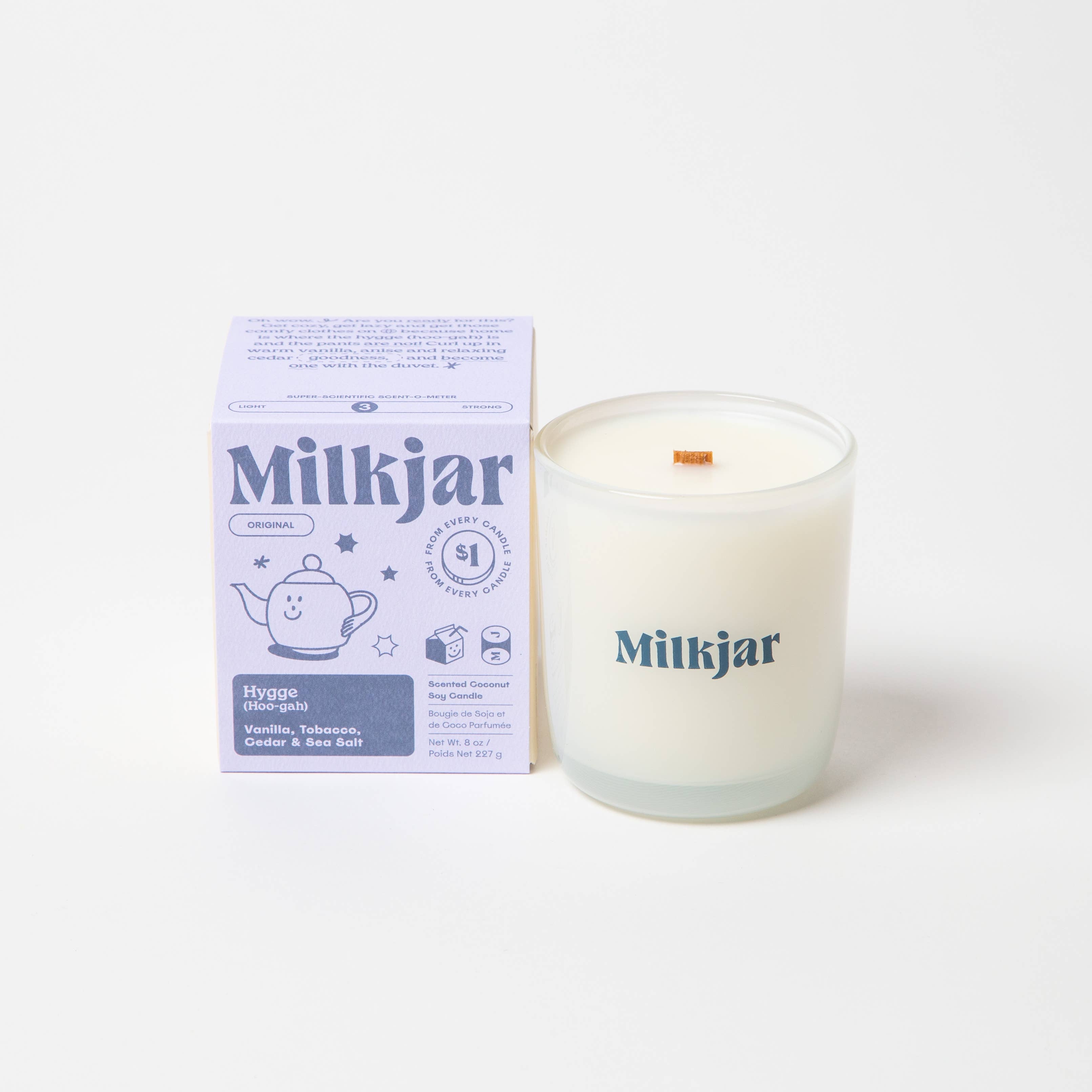 Milk Jar Candles- Coconut Soy 8oz