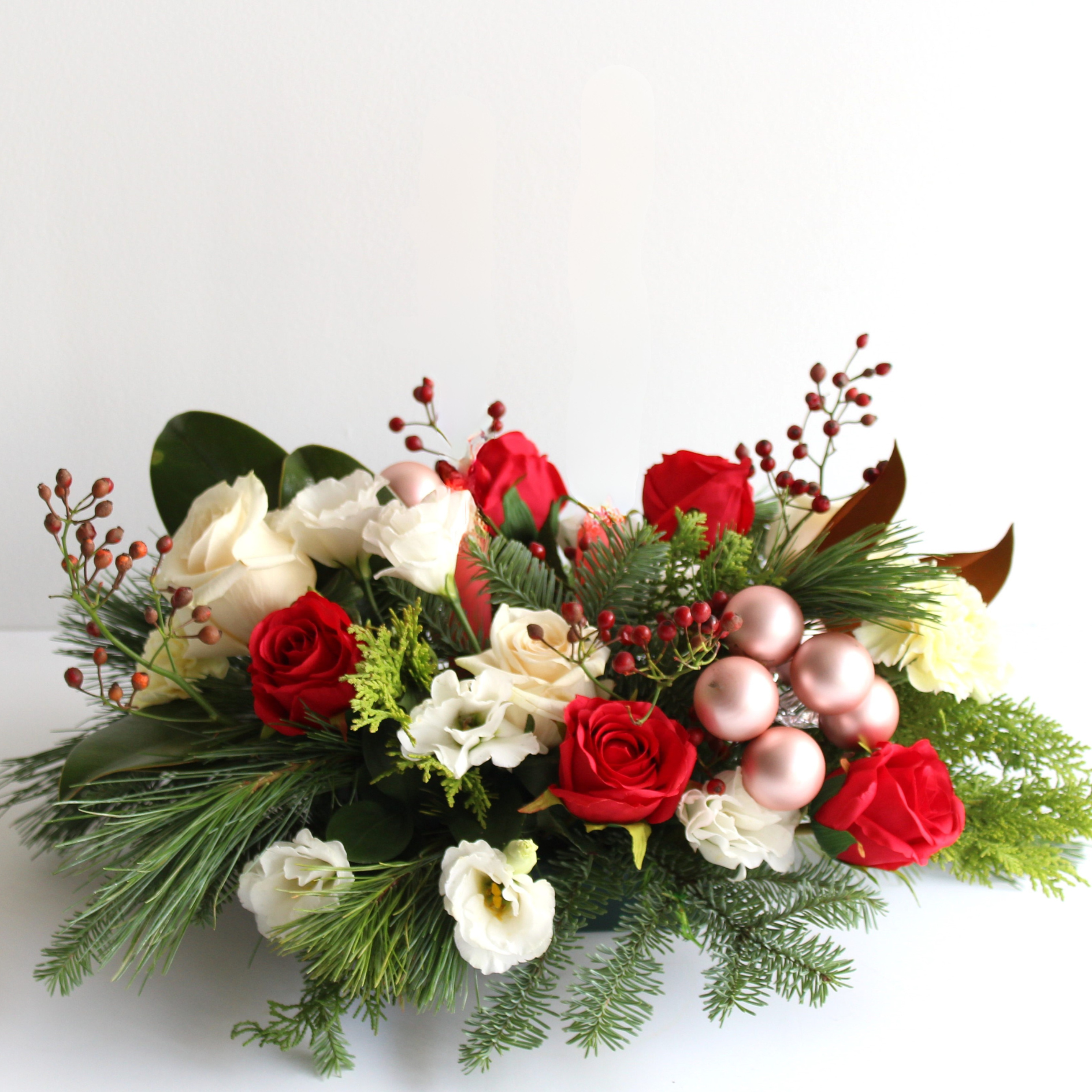 Christmas Low Table Centerpiece flowers (4 sizes)