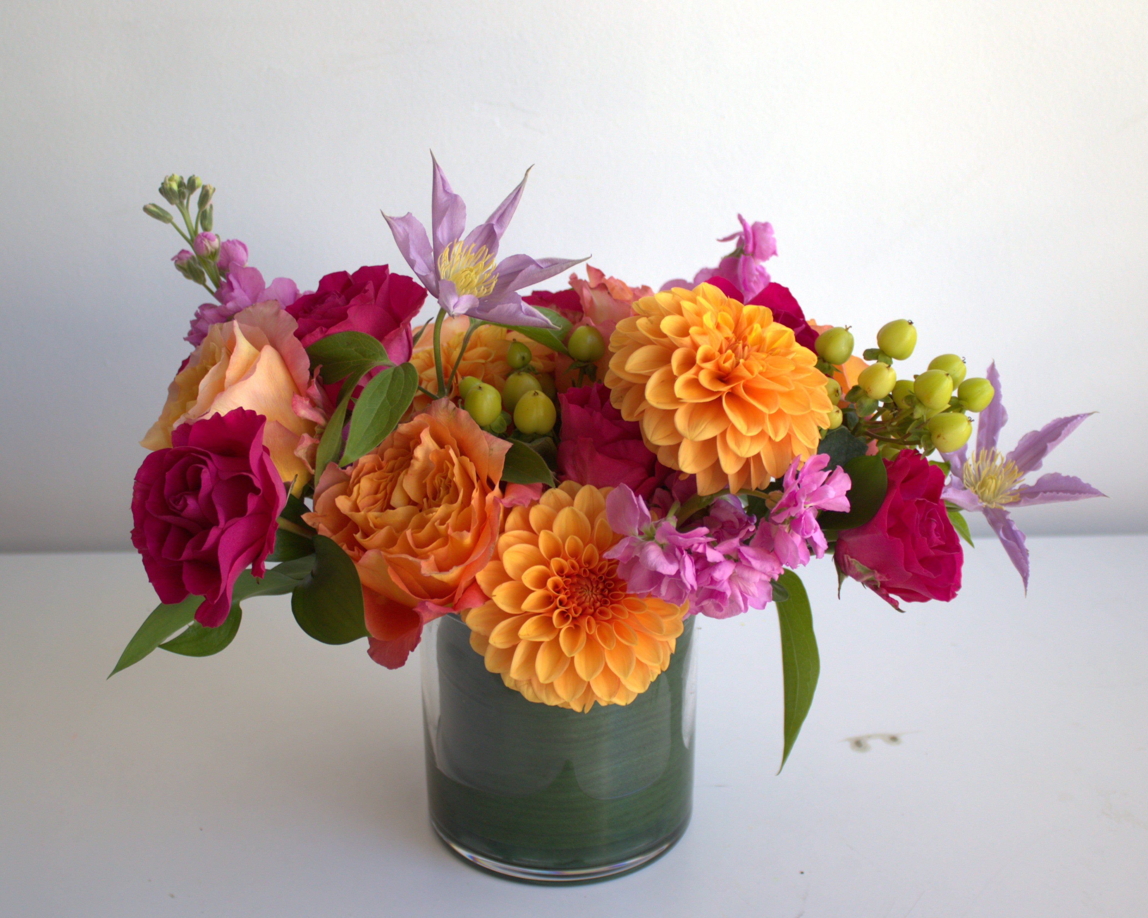 Wedding Centerpiece In Glass Vase- 3 sizes available