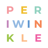Periwinkle Logo, spelled out in pastel letters