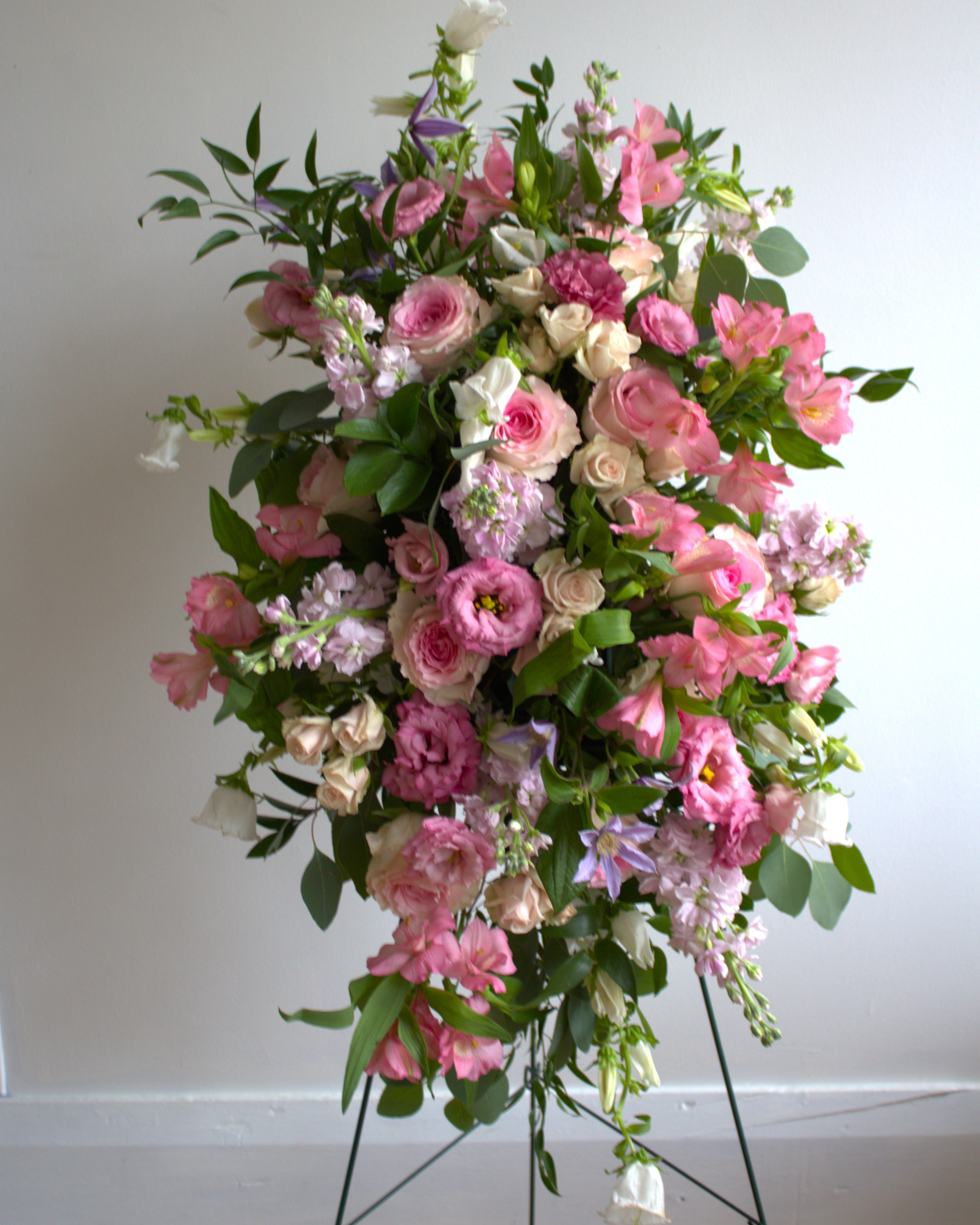 Floral Standing Spray for Funerals (2 sizes available)