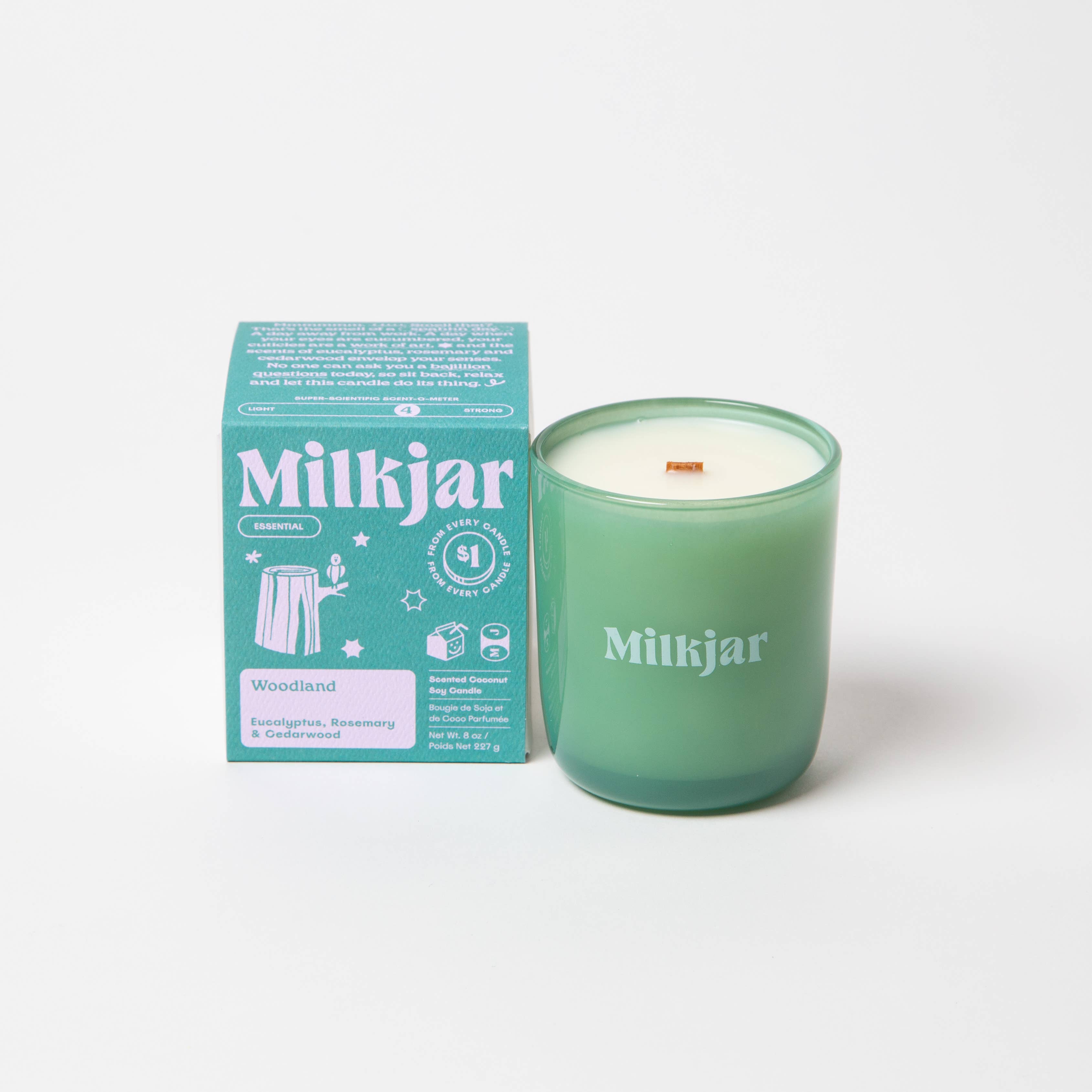 Milk Jar Candles- Coconut Soy 8oz